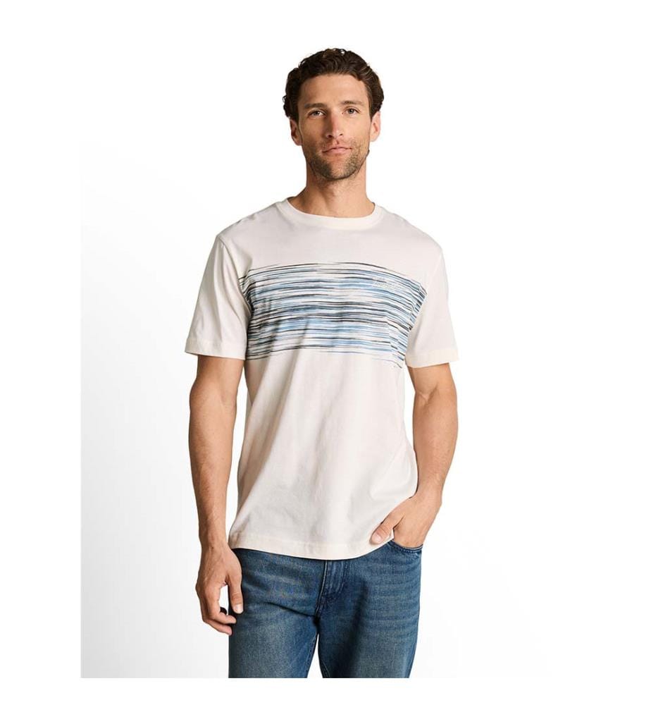 T-shirt avec imprimé - Gardenia White