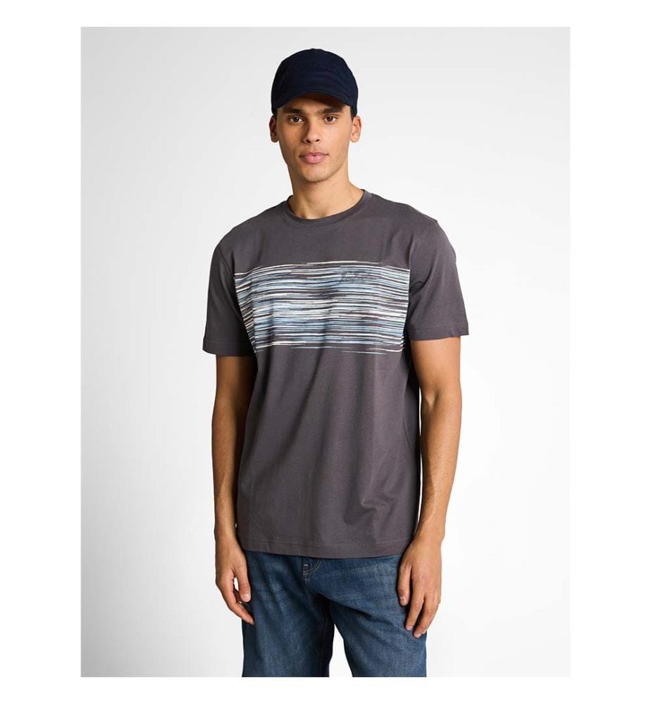 T-shirt avec imprimé - Tarmac Grey