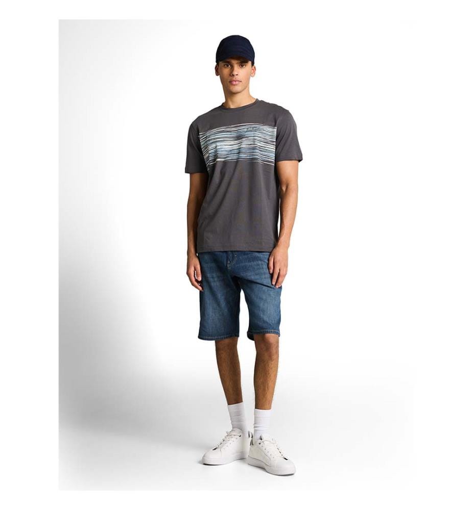 T-shirt avec imprimé - Tarmac Grey