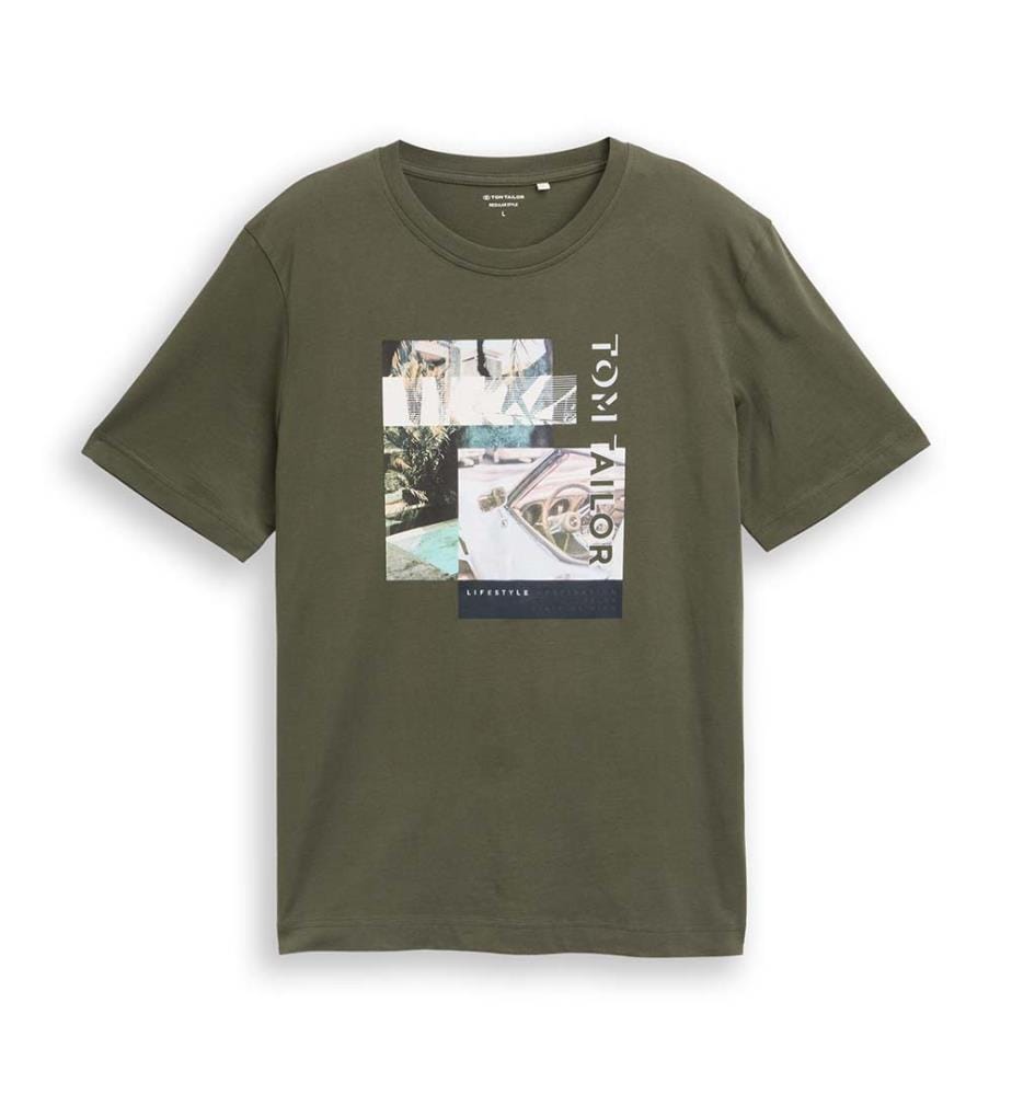 T-shirt avec impression photo - Deep Leaf Green