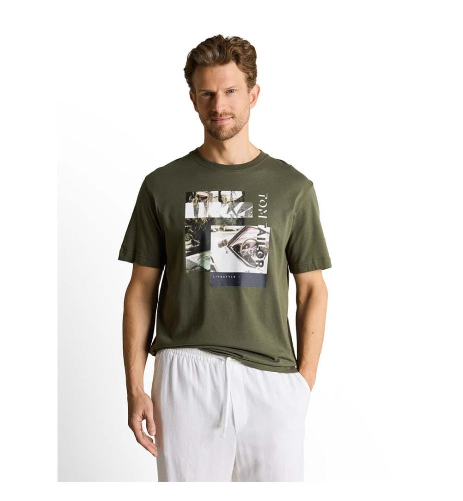 T-shirt avec impression photo - Deep Leaf Green