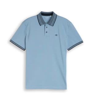 Polo en piqué avec logo - Mountain Spring Blue