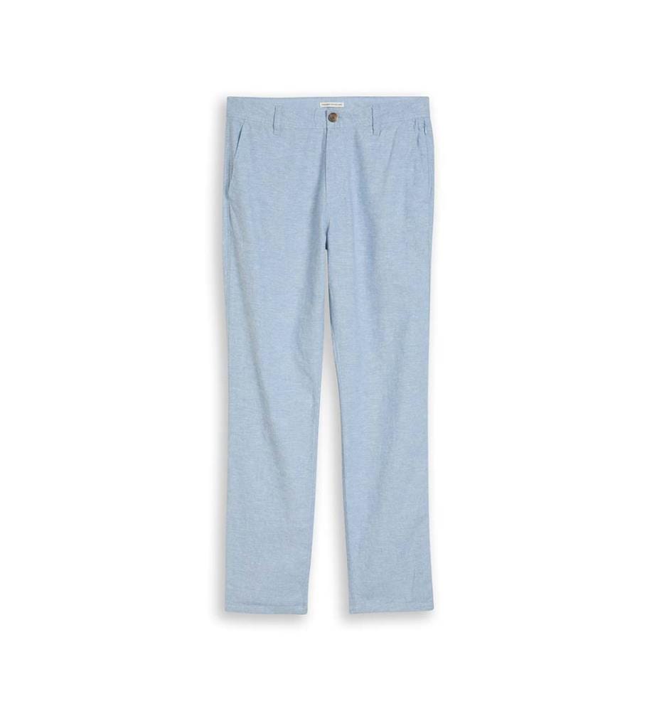 Pantalon chino Ttregular en lin - Chambray bleu bleeched