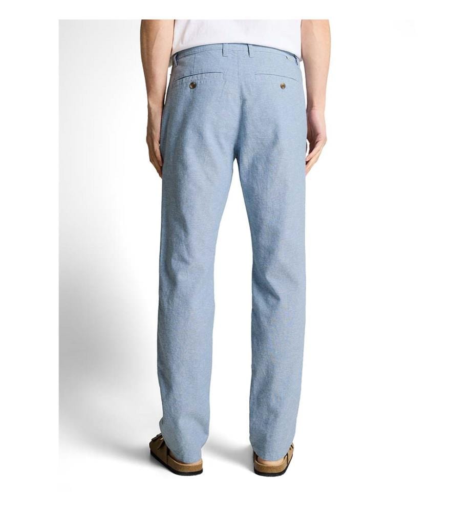 Pantalon chino Ttregular en lin - Chambray bleu bleeched