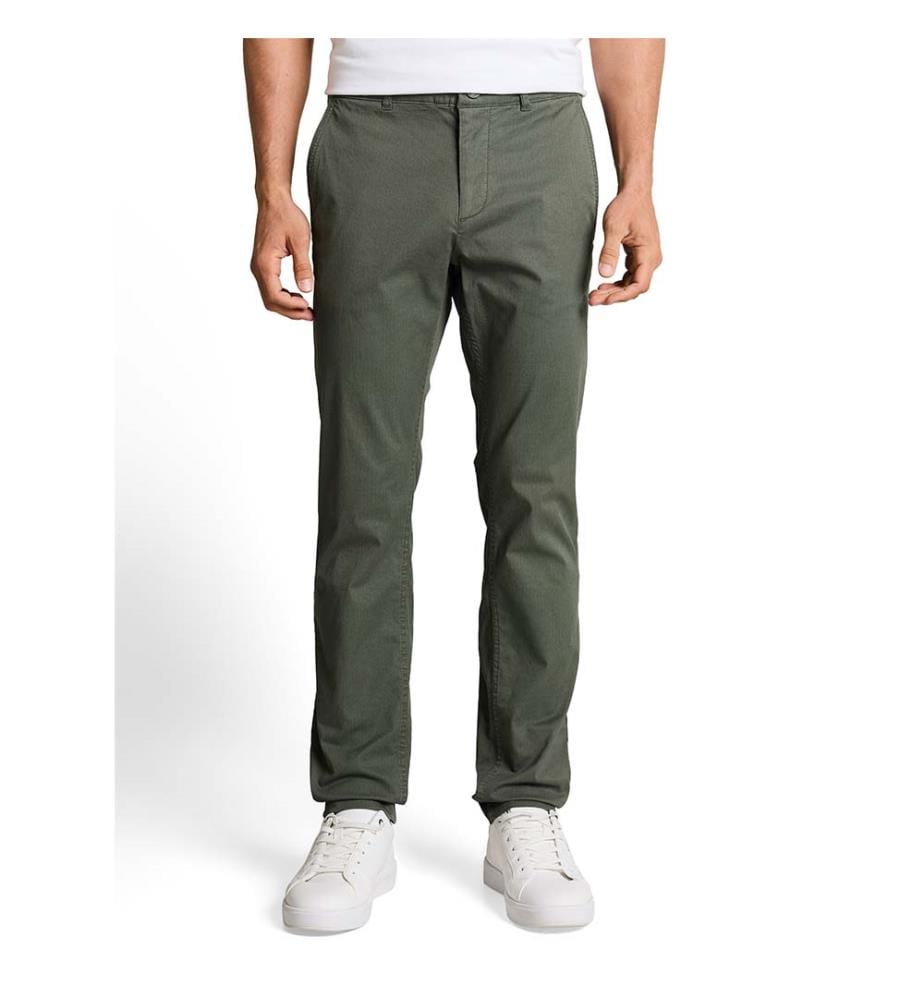 Tttravis Slim Chino Pants - Khaki Mini Geometric Print