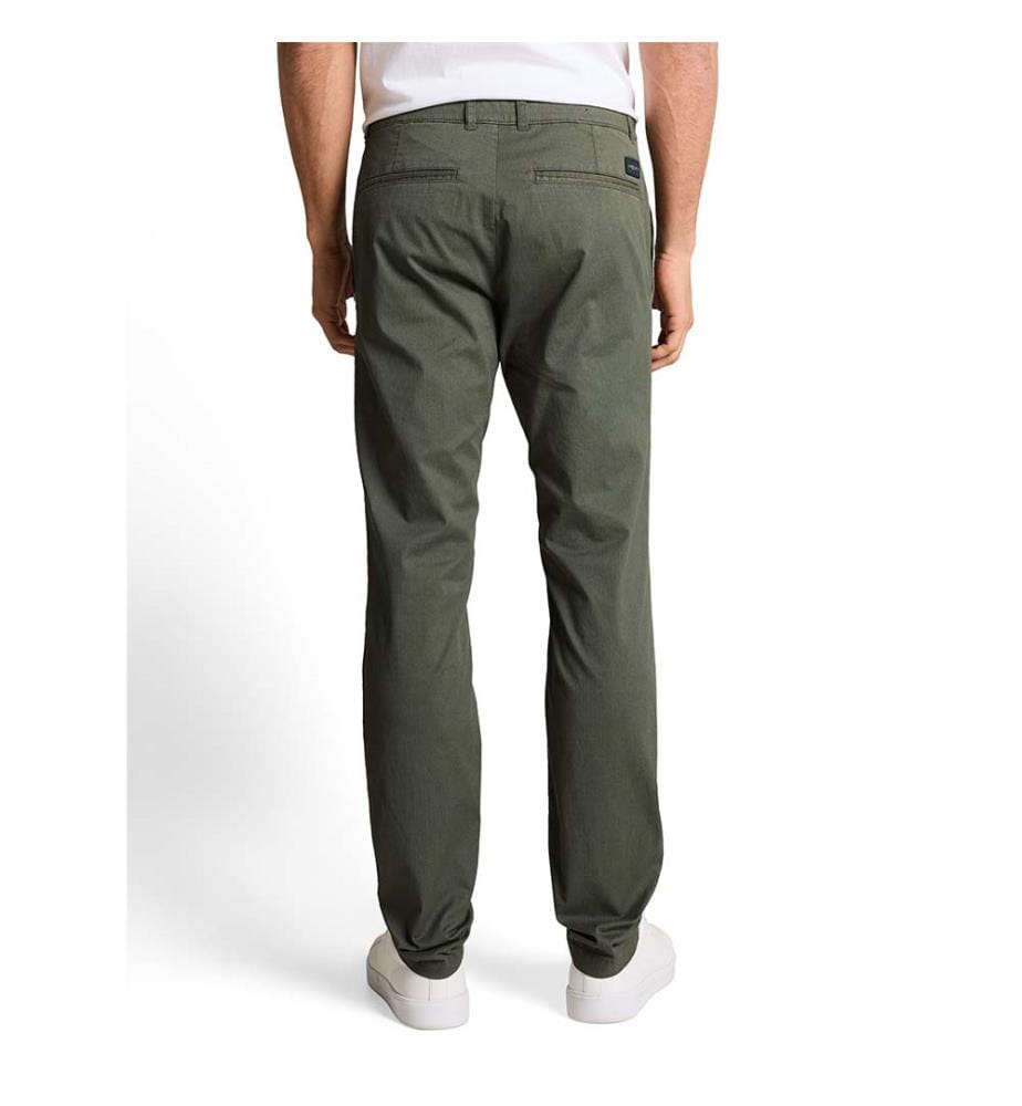 Tttravis Slim Chino Pants - Khaki Mini Geometric Print