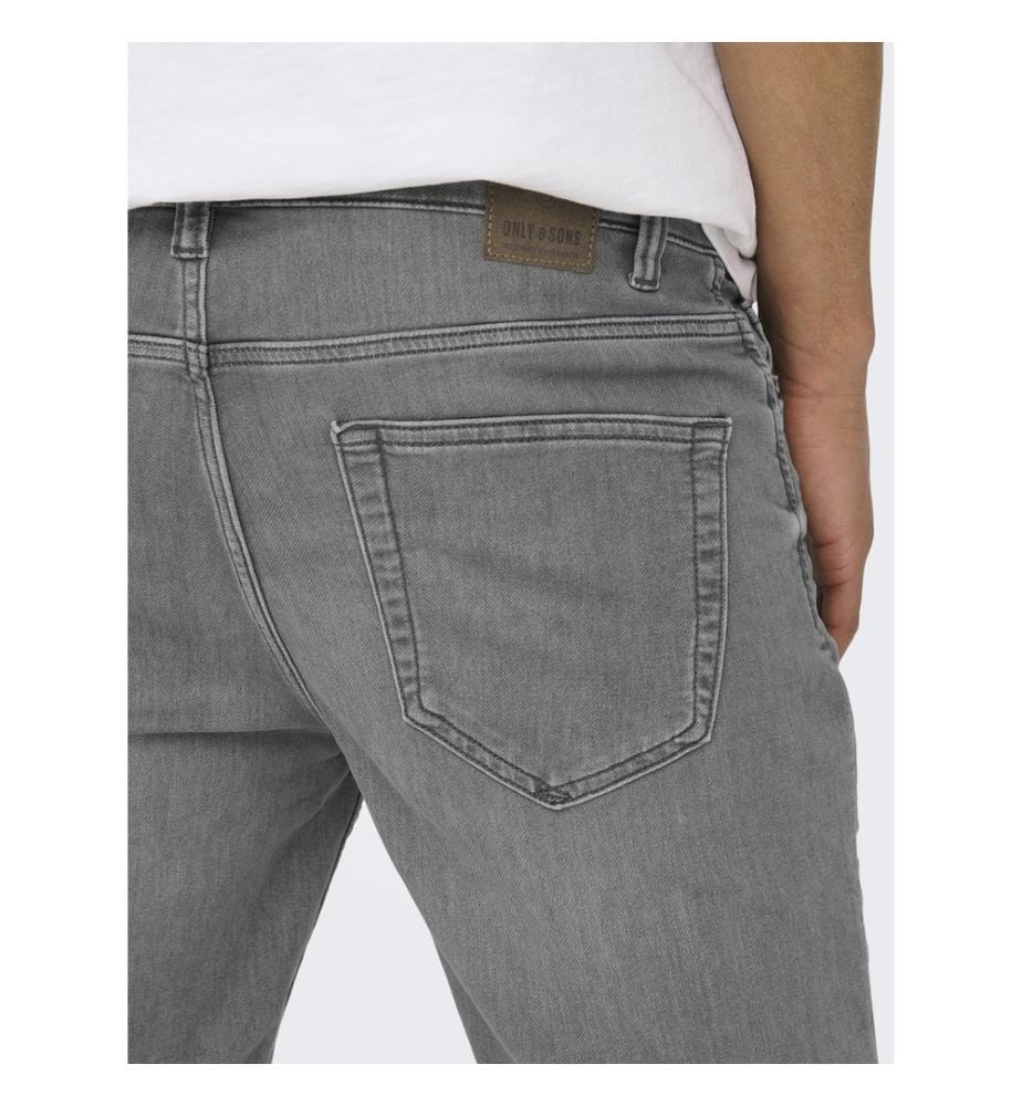 Short en denim - Gris