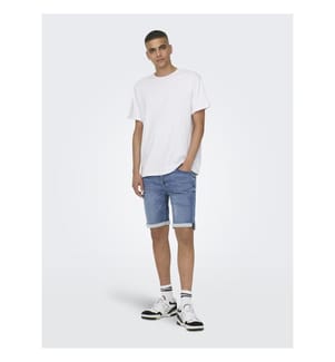 Short en denim - Bleu