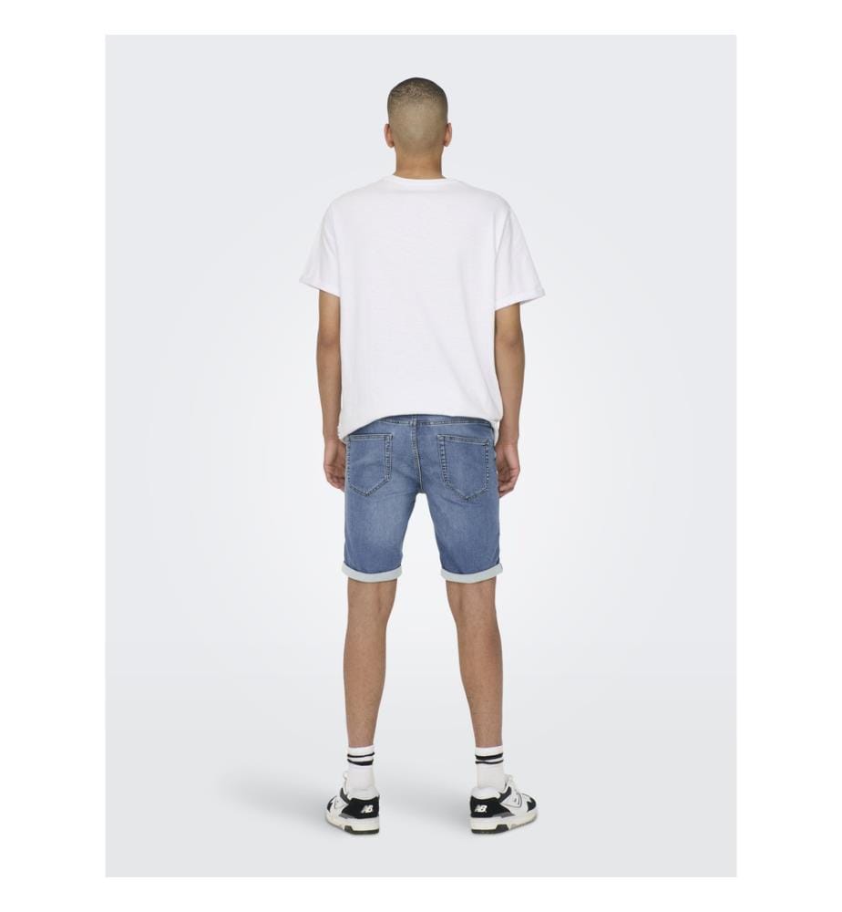 Short en denim - Bleu