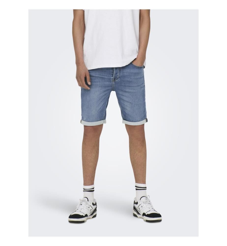 Short en denim - Bleu