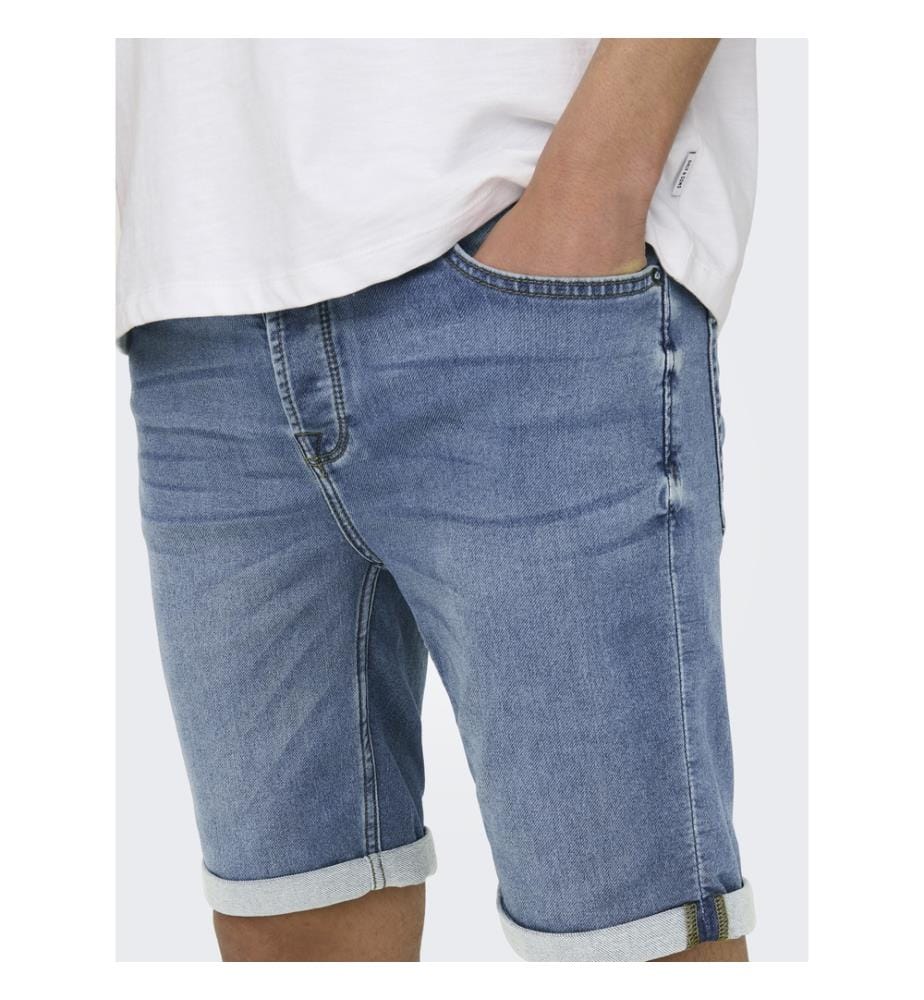 Short en denim - Bleu