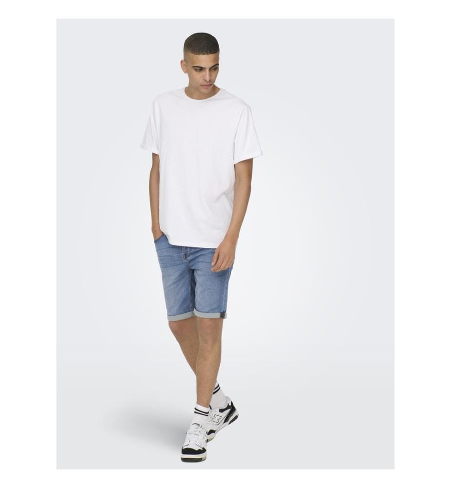 Short en denim - Bleu