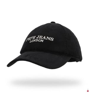 Casquette en velour - Noir
