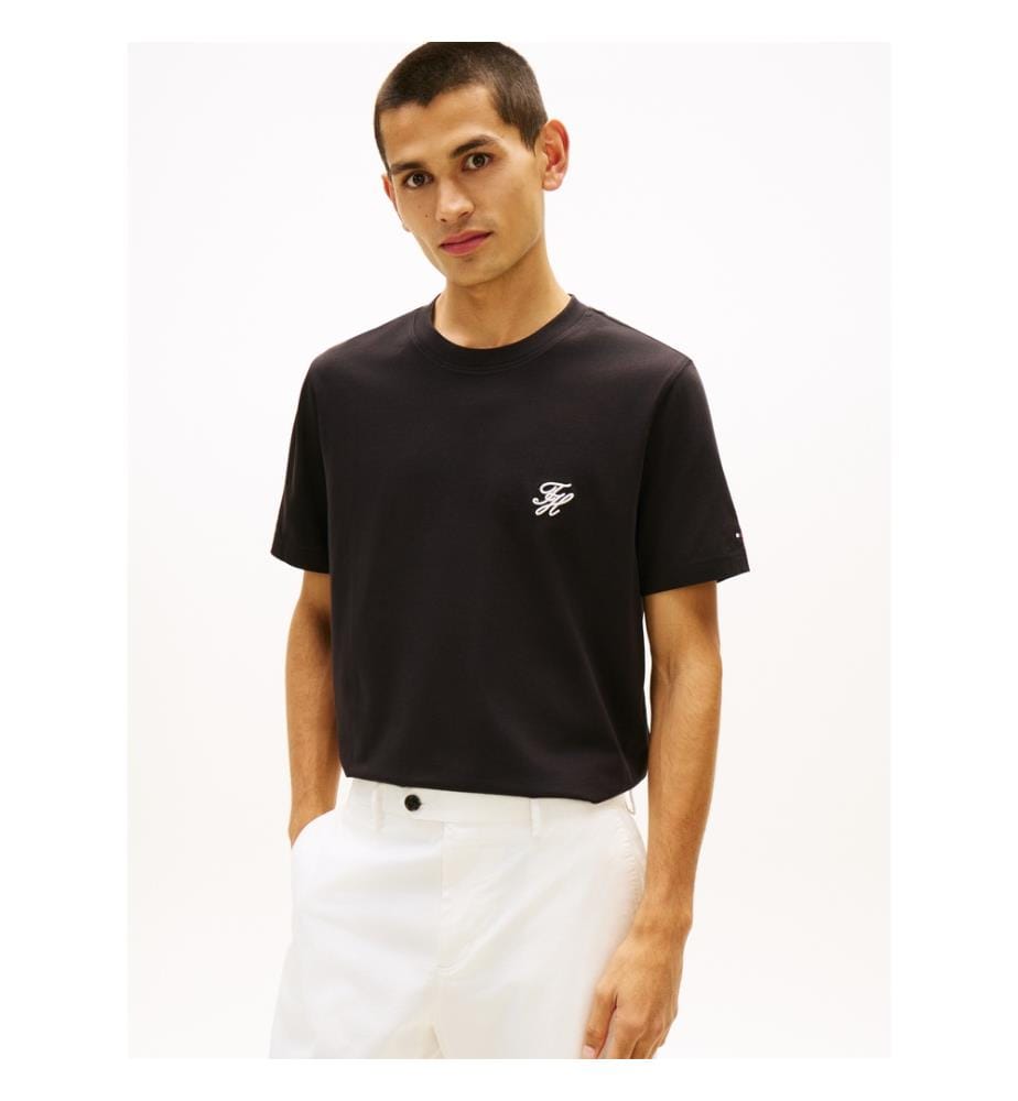 T-Shirt Script Monogram Swimshop - Noir