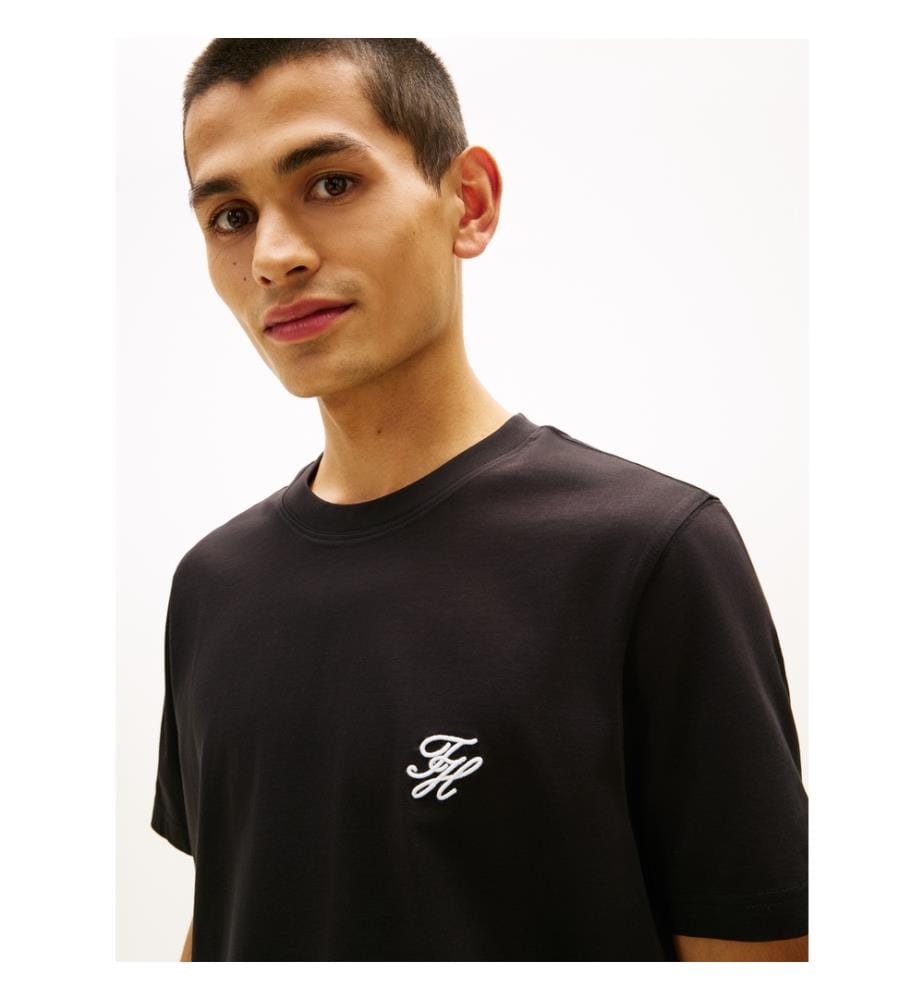 T-Shirt Script Monogram Swimshop - Noir