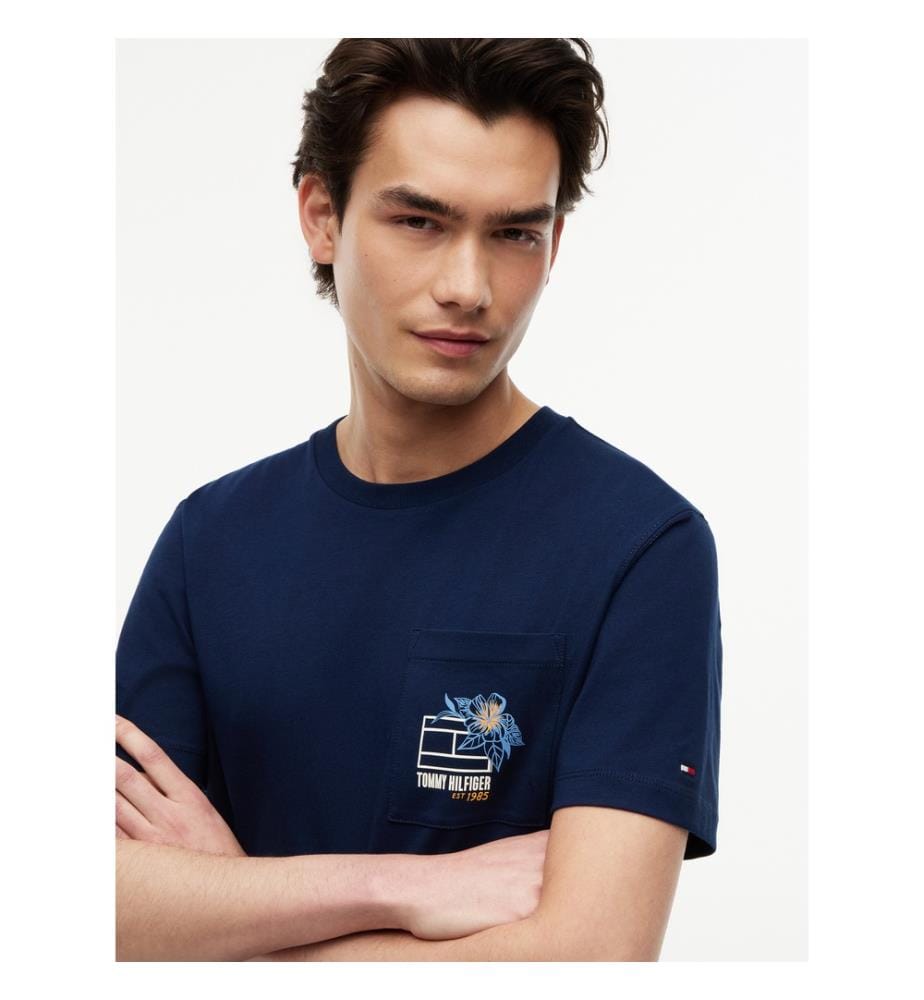 Summer Floral T-shirt – Navy