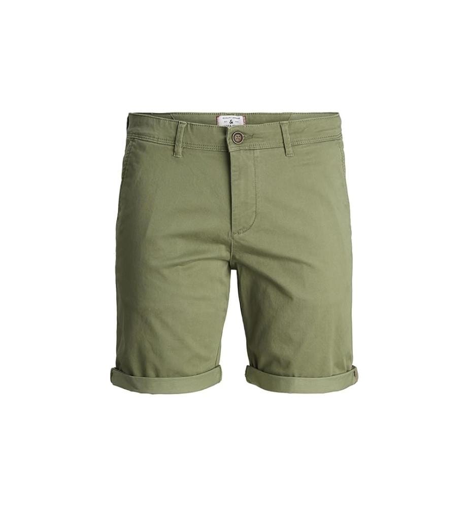 Short chino Bowie coupe classique pour homme - Vert lichen foncé