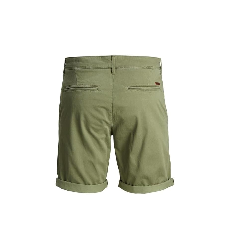 Short chino Bowie coupe classique pour homme - Vert lichen foncé