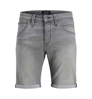 Short en jean - Gris