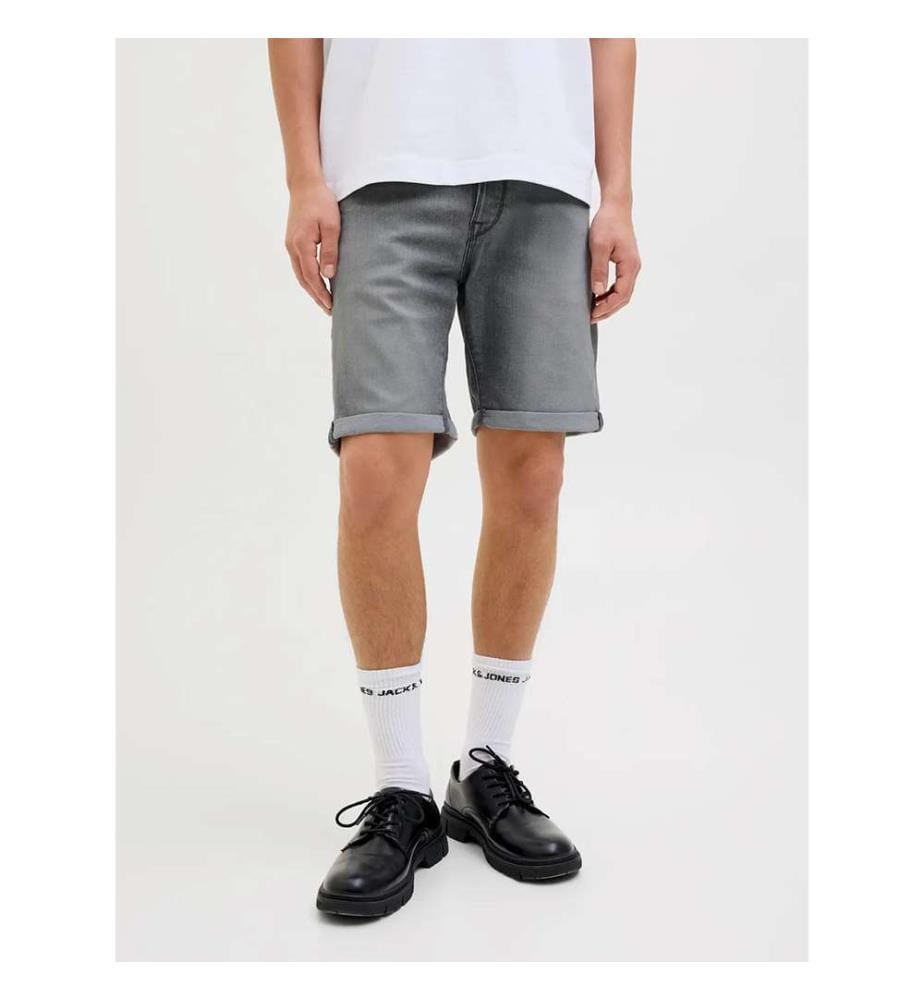 Short en jean - Gris