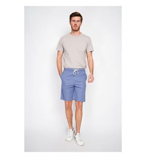 Bermuda Ceinture Élastiquée avec Cordon de Serrage - Jeans Bleus