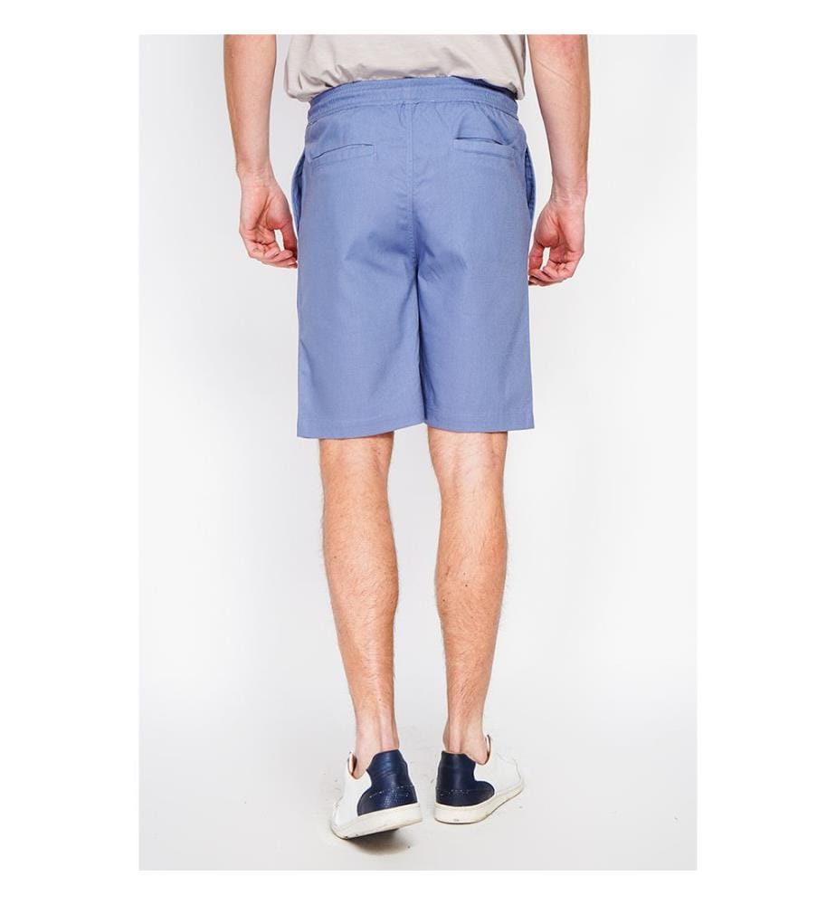 Bermuda Ceinture Élastiquée avec Cordon de Serrage - Jeans Bleus