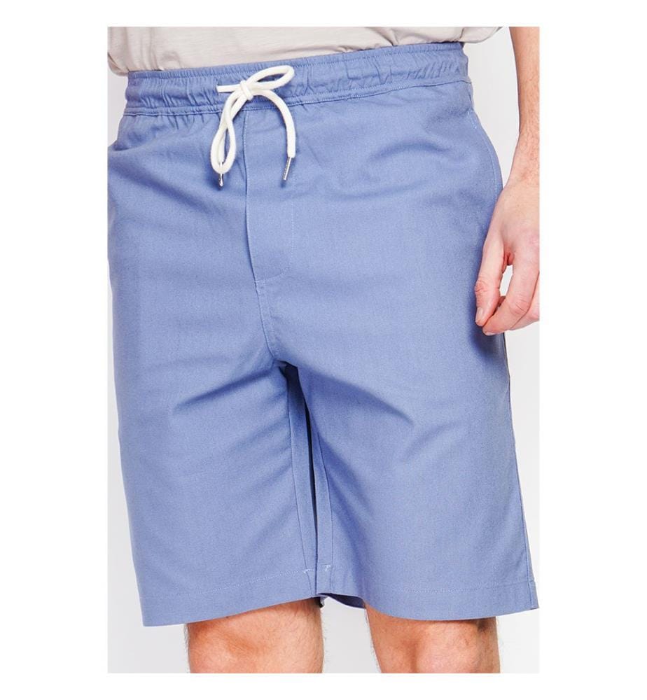 Bermuda Ceinture Élastiquée avec Cordon de Serrage - Jeans Bleus
