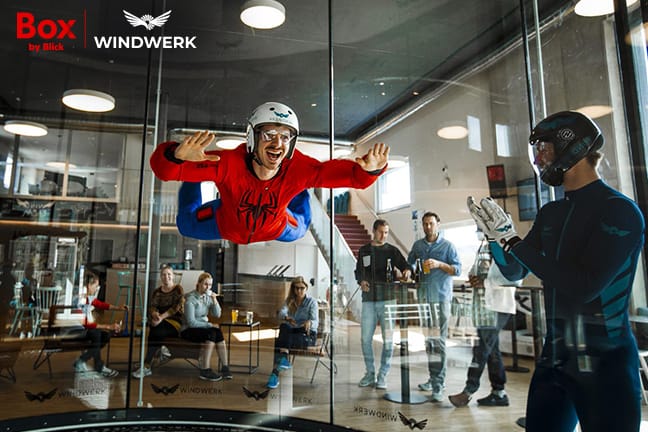 Bodyflying im WINDWERK