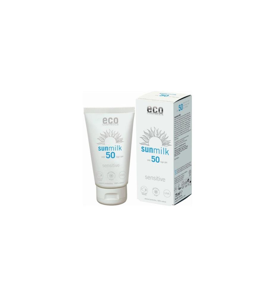 eco cosmetics Lait solaire Sensitive FPS 50 75 ml