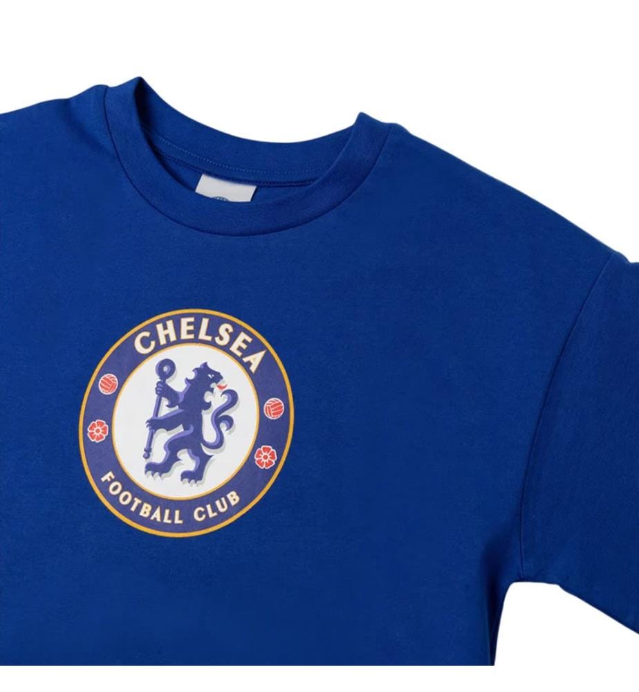 Chelsea FC - Schlafanzug mit langer Hose für Jungen, kurzärmlig