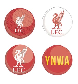 Liverpool FC - Abzeichen "YNWA" 4er-Pack Set