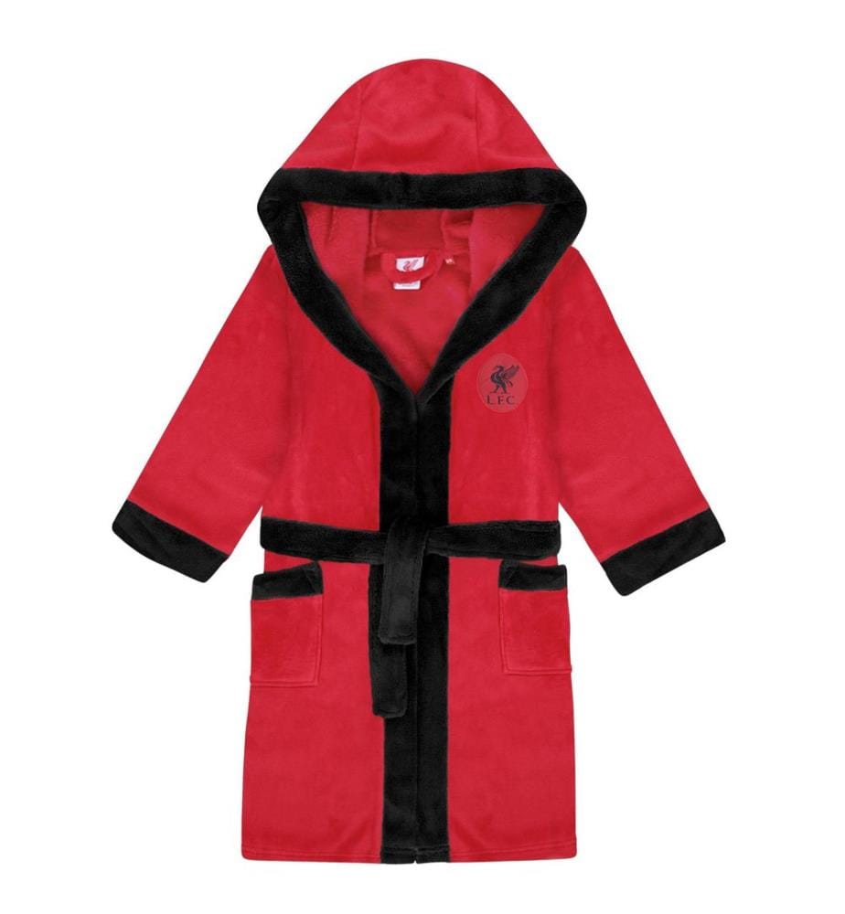 Liverpool FC - Morgenmantel für Jungen, Kontrast-Besatz, Fleece