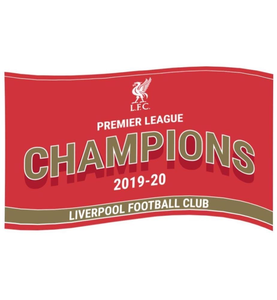 Liverpool FC - Drapeau PREMIER LEAGUE CHAMPIONS