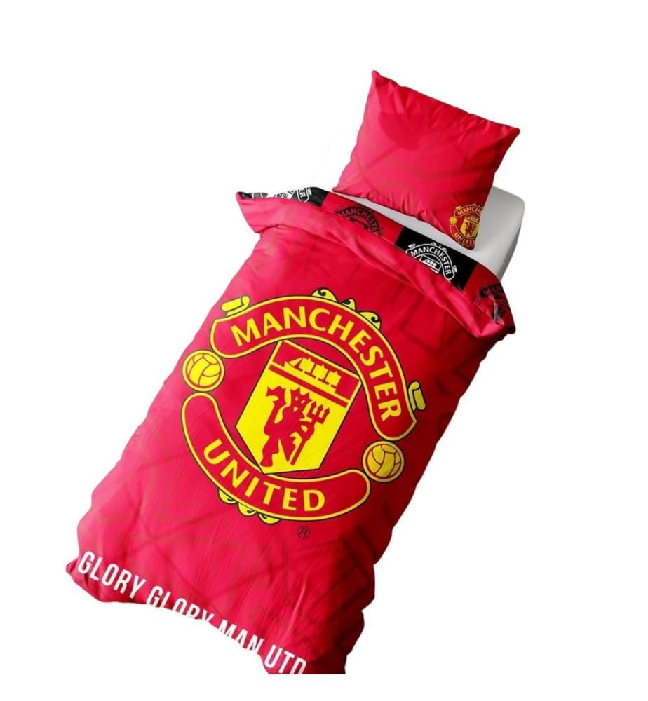 Manchester United FC - Wappen Bettwäsche, wendbar Single