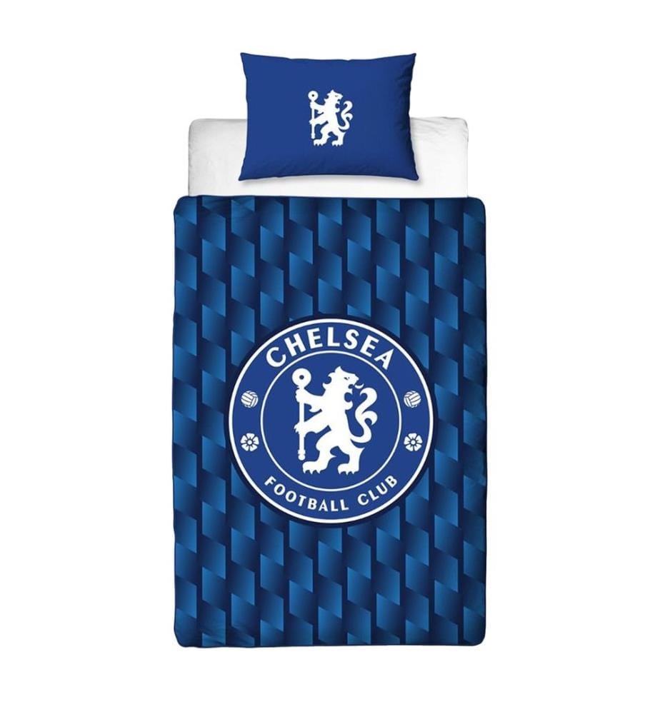 Chelsea FC - geometrisches Design Bettwäsche-Set Single