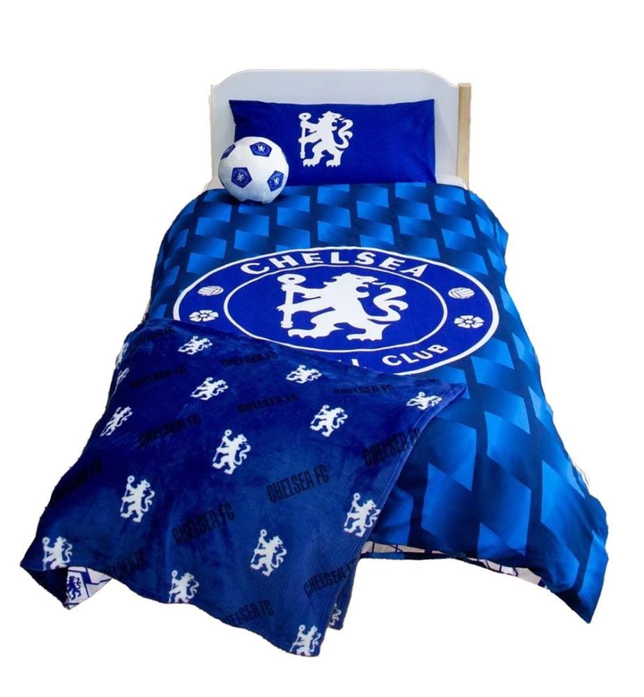 Chelsea FC - geometrisches Design Bettwäsche-Set Single