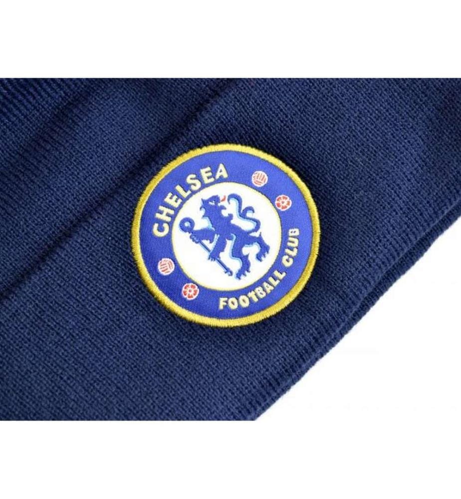 Chelsea FC Wappen Strick-Umschlagmütze
