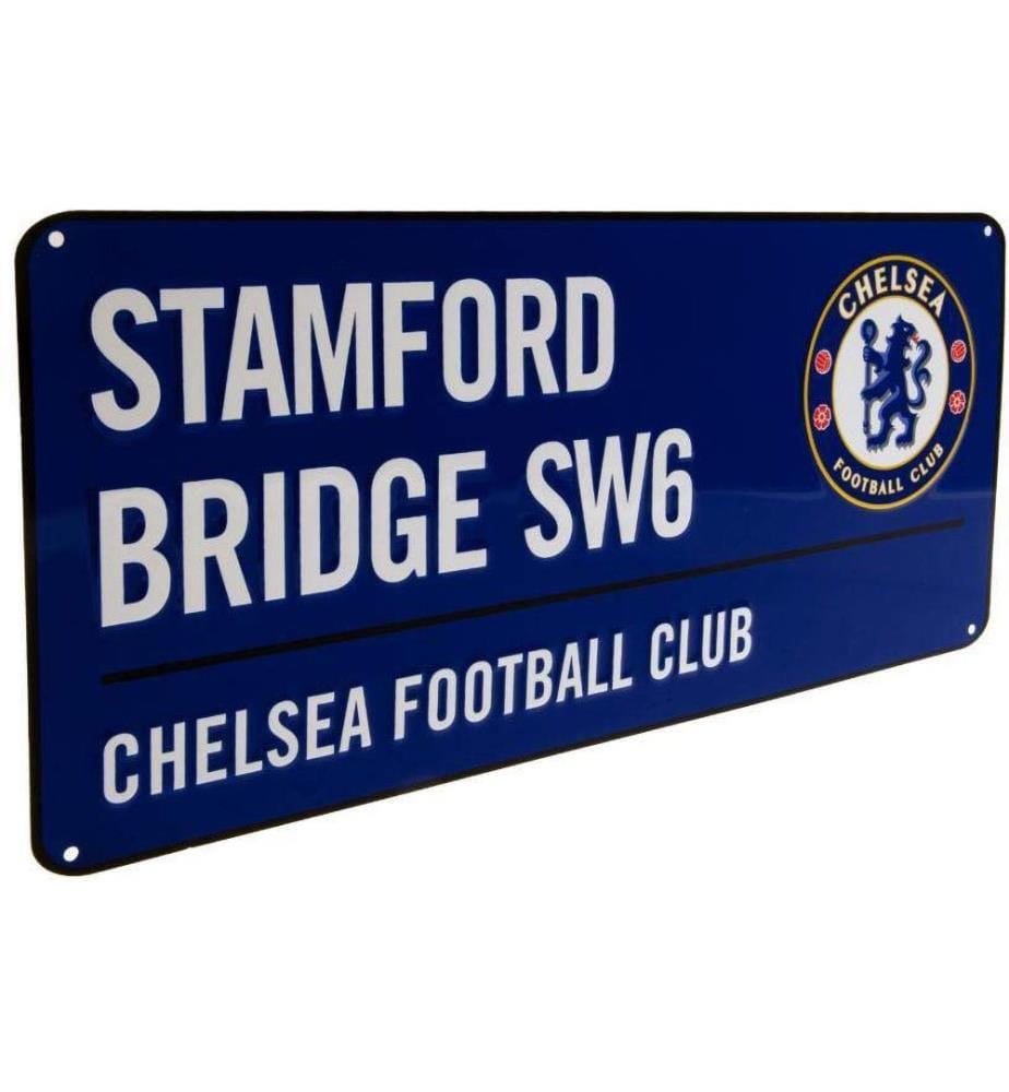 Chelsea FC Offizielles Fussball-farbiges Metallstrassenschild
