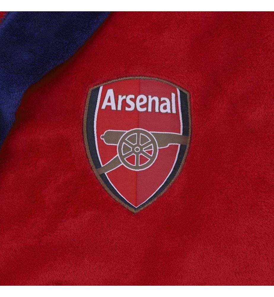 Arsenal FC - Morgenmantel für Herren, Kontrast-Besatz, Fleece