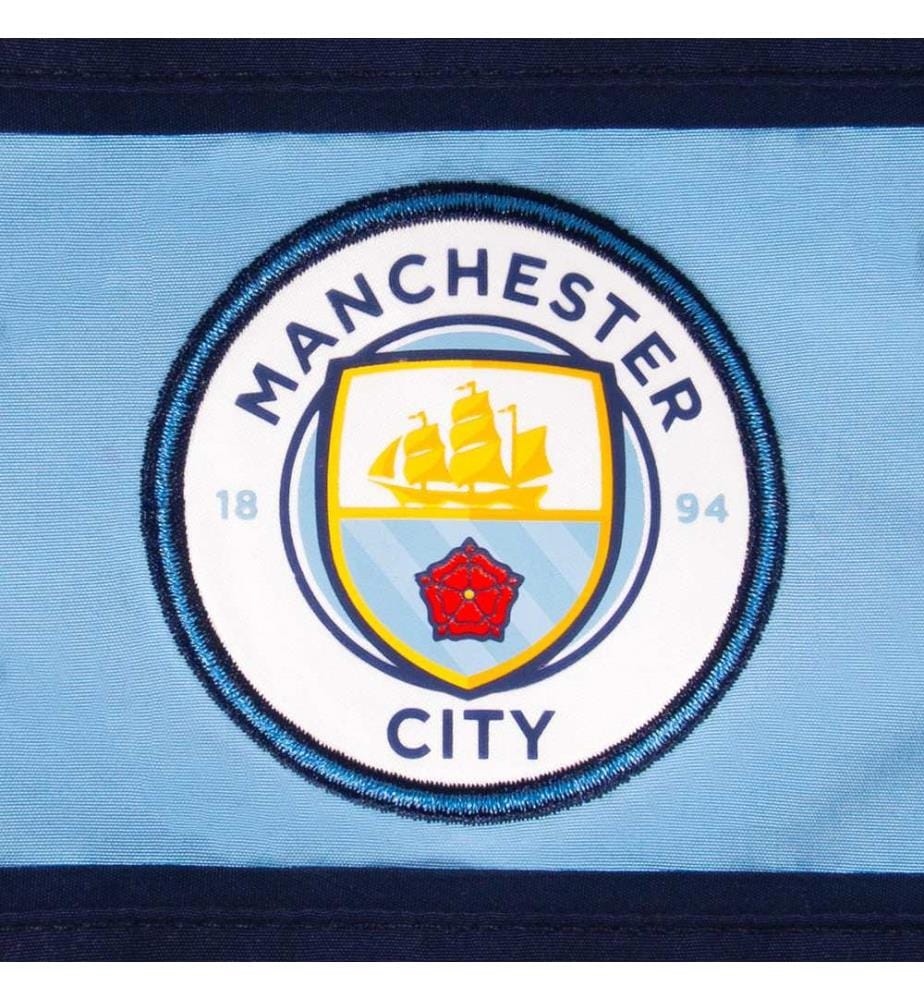 Manchester City FC - Ensemble de survêtement motif/style rayures contrastées - Garçon