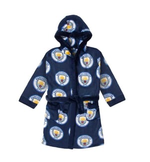 Manchester City FC - Morgenmantel für Jungen, Rundum bedruckt, Fleece