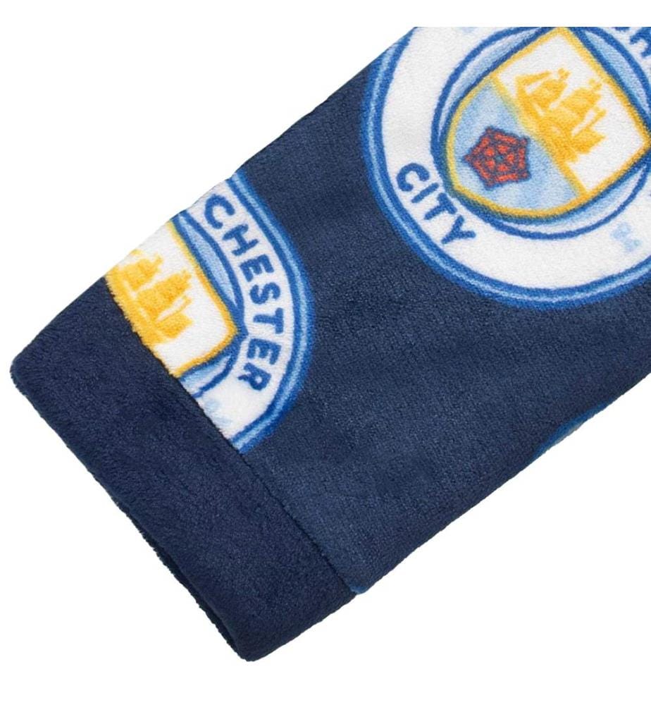 Manchester City FC - Morgenmantel für Jungen, Rundum bedruckt, Fleece