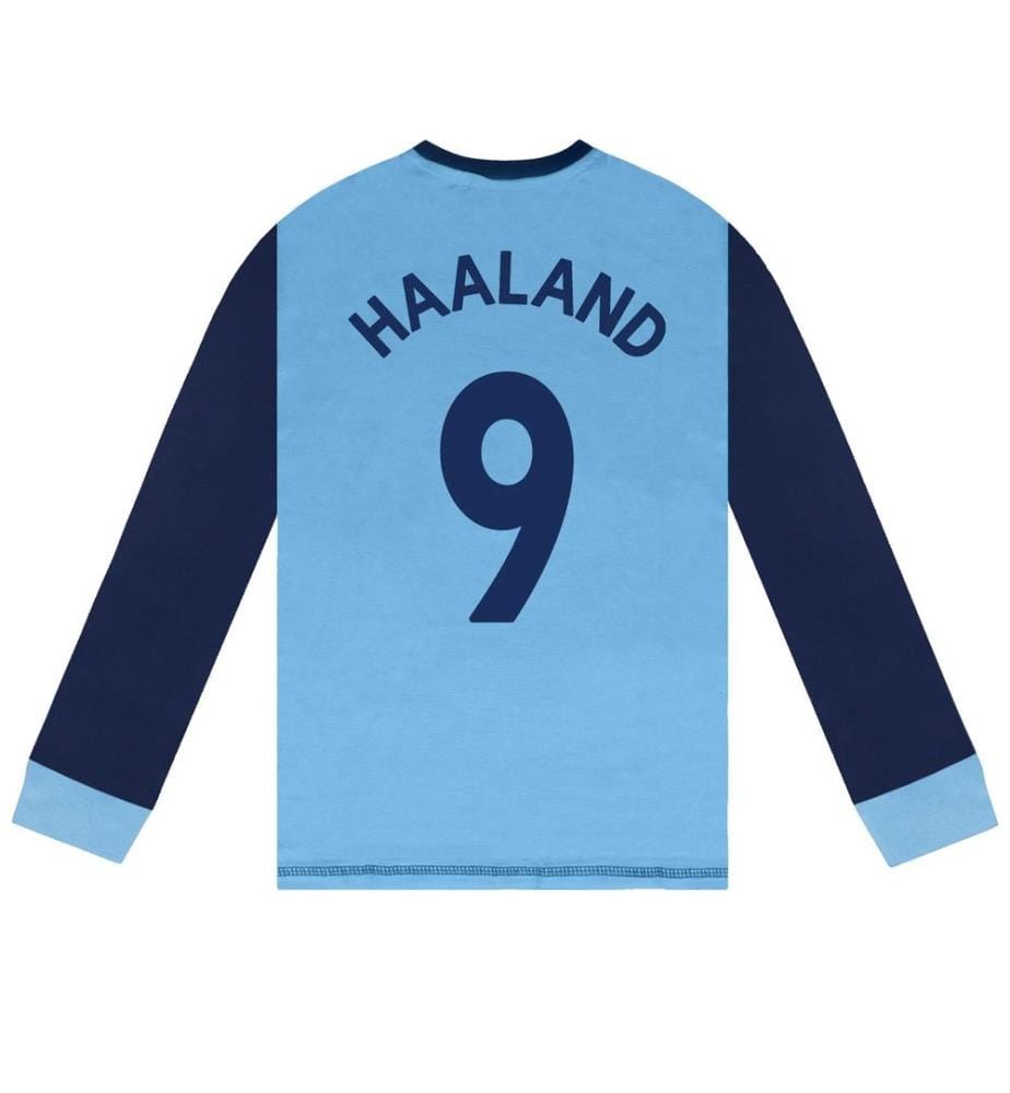 Manchester City FC - "Erling Haaland 9" Schlafanzug mit langer Hose für Jungen