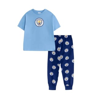 Manchester City FC - Schlafanzug mit langer Hose für Jungen, kurzärmlig