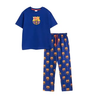 FC Barcelona - Schlafanzug mit langer Hose für Herren, kurzärmlig