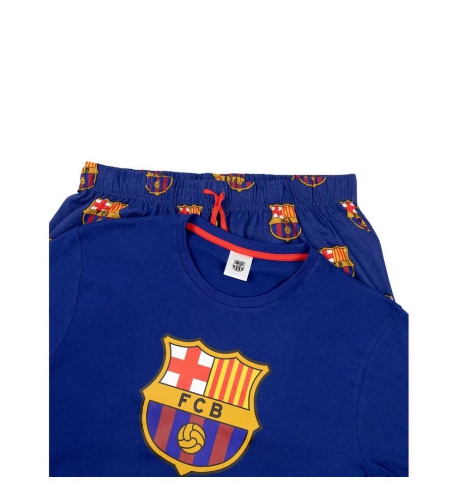FC Barcelona - Schlafanzug mit langer Hose für Herren, kurzärmlig