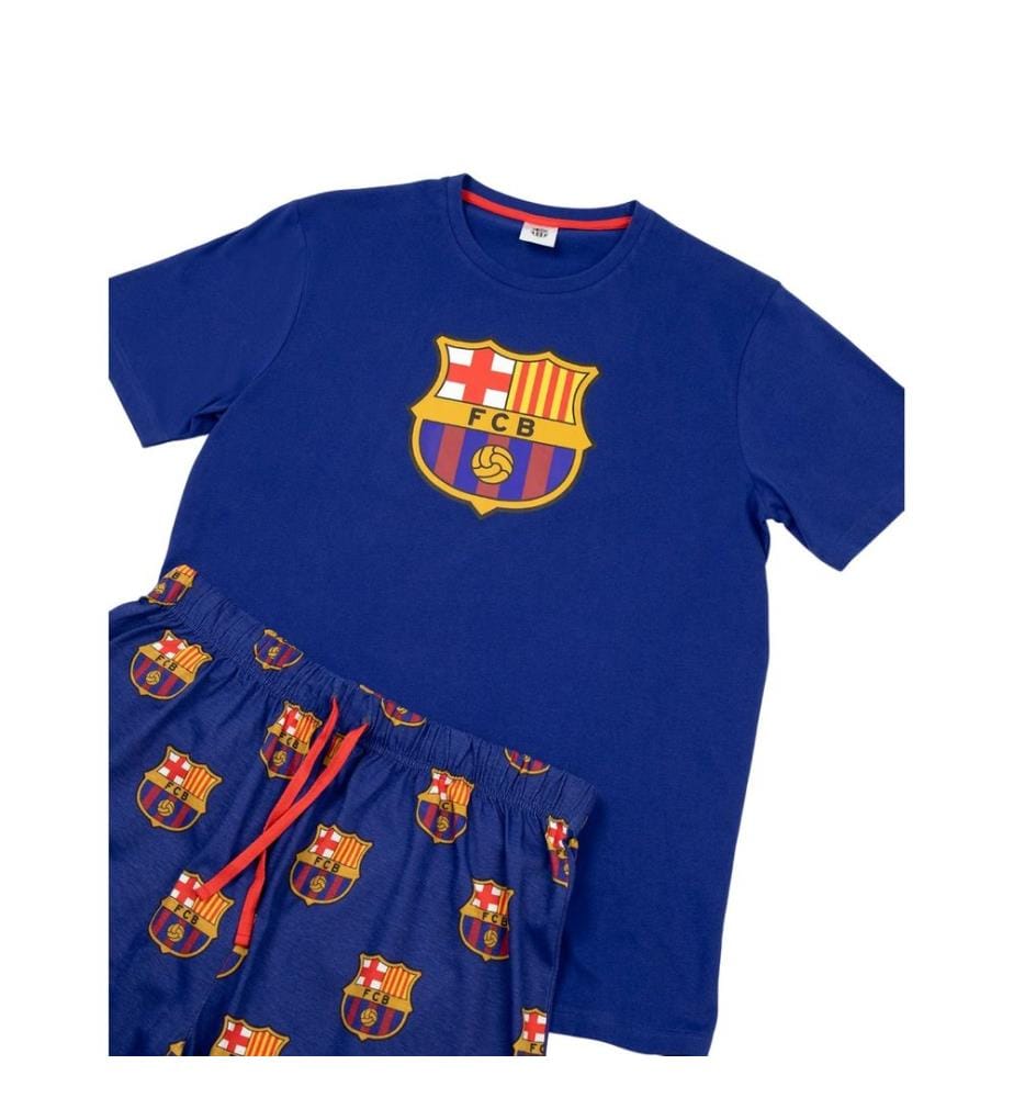 FC Barcelona - Schlafanzug mit langer Hose für Herren, kurzärmlig