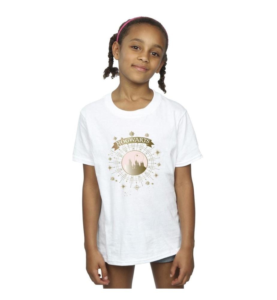 Harry Potter - T-shirt manches courtes motif/style Poudlard HOGWARTS - Fille