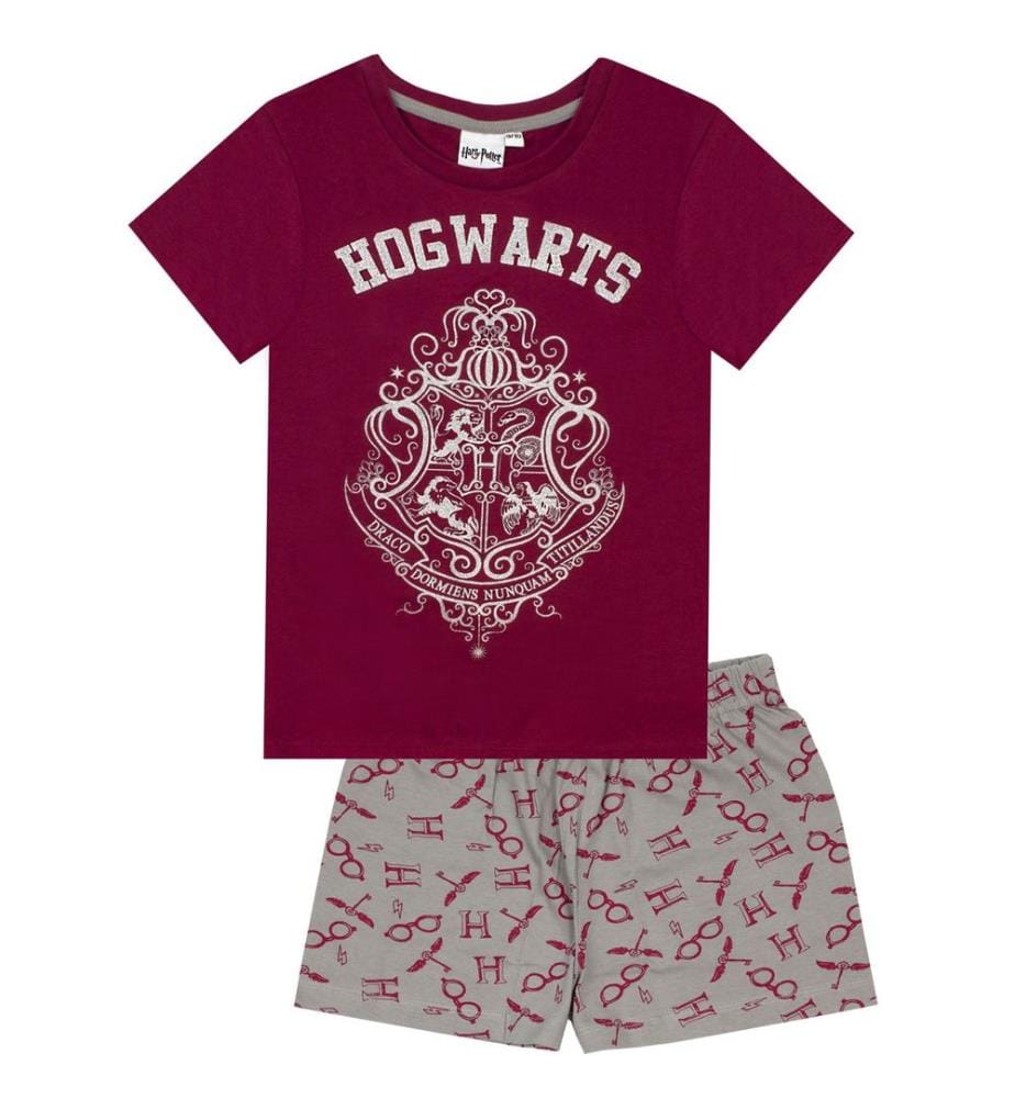 Harry Potter Girls Glitter Short Pyjama Set