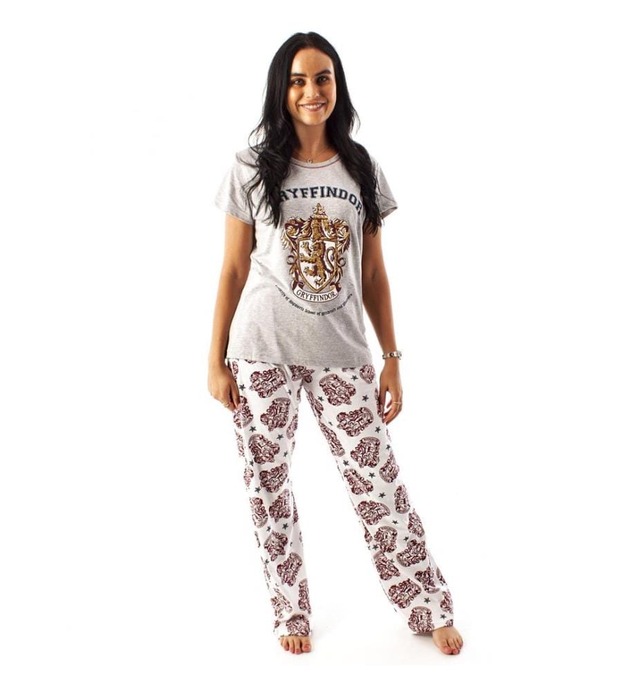 Harry Potter Set Pigiama Lungo Gryffindor Donna